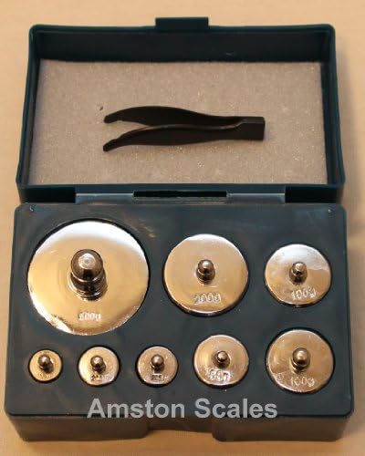 8 Piece 1000 Gram Test Calibration Weight Steel use with Pocket Gram Scale Grain Carat Gun Powder Gold Jewelry Free Tweezers