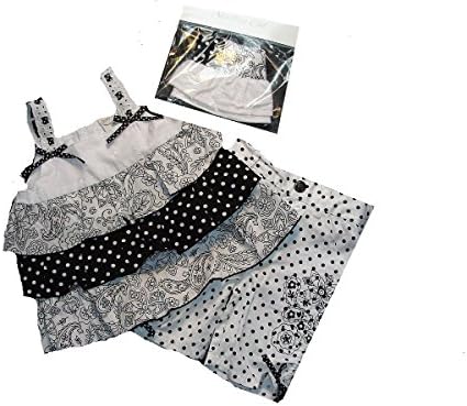 STARTING OUT Girl's Size 3 Months Tunic Top, Pants, Hat Set, Dots, Floral