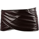 FangjunxianST Attack Titan Leather Skirt Short Brown Hookshot Belt Apron