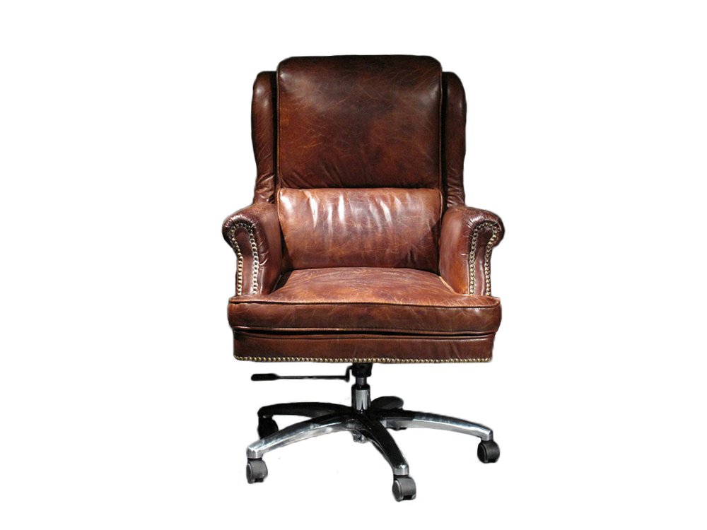 Bürosessel Leder braun