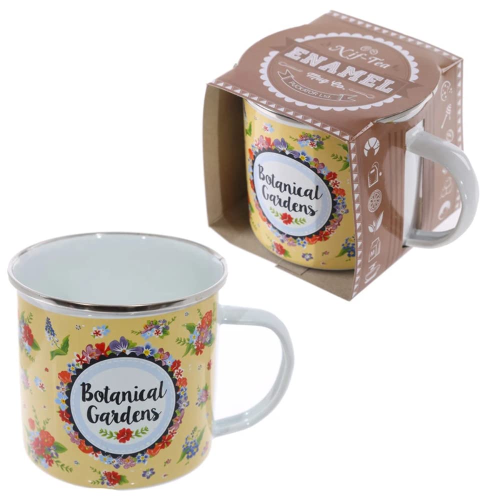 Puckator Enamel Mug, Botanical Gardens