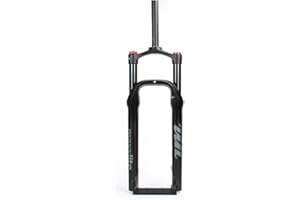 Syvrac 26Inch Bike Fat Air Fork, 1-1/8" Steering Tube Spread 135MM Travel 120MM Inner Tube D34MM for Beach Snow Bike E-Bike