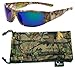 Hornz Polarized Sunglasses for Men Brown Forrest & Orange Camouflage Full Frame