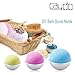 Caydo 42 Packs DIY Bath Bomb Molds Set with Instructions Including 8 Pieces 3 Size DIY Metal Bath Bomb Molds, Spoons, Shrink Wrap Bags for Crafting Your Own Fizzies