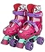 PlayWheels Hello Kitty Kids Classic Quad Roller Skates, Junior Size 10-13