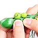 Fidget Toys, EocuSun 3Pcs Puchi Puti Mugen Edamame Keychain Keyring Extrusion Bean Pea Soybean Toys Gift (Random Expression)
