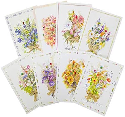 メッセージカード 8種セット 3d花束 リボン 箔押し ゴールド ドライフラワーカード ラインストーン グリーディングカード サンキュー ありがとう カード 誕生日バースデー 記念日 結婚 お祝い 封筒付き Sloth Gr Jp