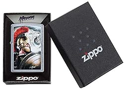 Zippo Mazzi Roman Soldier with Lion Street Chrome