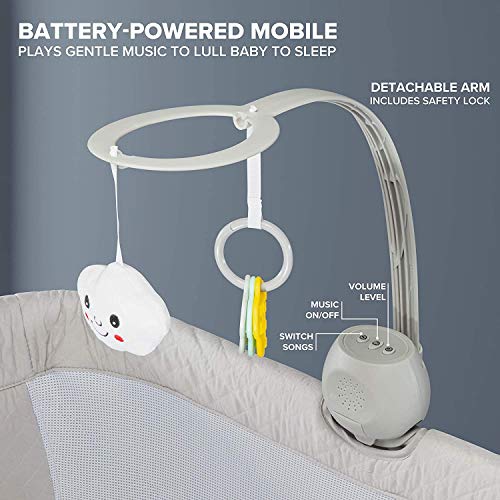 Baby Bedside Sleeper for Baby, Easy Folding Crib