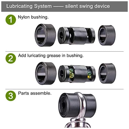Super Silent, No Squeaking, Permanent Antirust 360° Swivel Swing Hanger, Heavy Duty Swing Hook with 4 Screws for… - Image 4