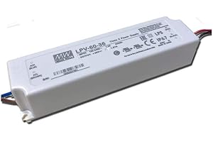 EVERSALE Mean Well LPV-60-36 36V 1.67A Power Supply LED Driver Water & Dust-proof