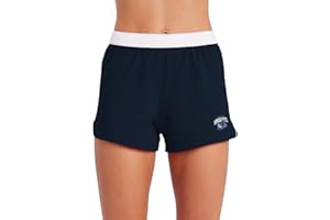 Campus Lab Official Collegiate Primary Logo - Team Color Womens Soffe Short, Elastic Fold Over Waist Shorts, Junior Fit