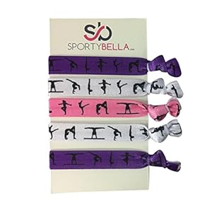 Infinity Collection Gymnastics Hair Ties- Girls Gymnastics Hair Accessories- Gymnastics Elastics for Gymnast