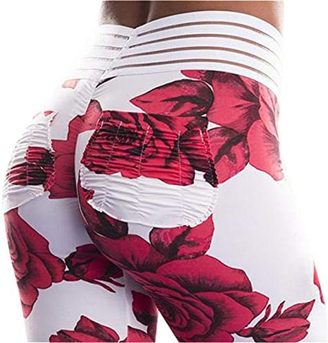 Womens Ruched Butt Lifting Leggings High Waisted Workout Sport Tummy Control Gym Yoga Pants
