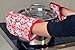 DII Cotton Damask Oven Mitt 12 x 6.5 and Pot Holder 8.5 x 8 Kitchen Gift Set, Machine Washable and Heat Resistant for Cooking and Baking-Red