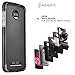 Moto Z2 Force Case Bumper Black / Clear Compatible With Moto Mods ( Ademite ) primary