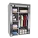 Portable Non Woven Closet Canvas Wardrobe 5 Shelves Rack Storage Hanger, Big Ben by EBS