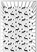 Black and White Woodland Moose Baby or Toddler Fitted Crib Sheet for Rustic Patch Collection by Sweet Jojo Designs