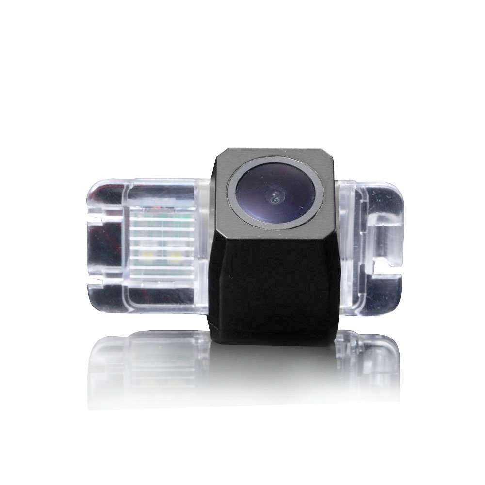 HD Auto 1280Pixels 170°Rear View Reversing Camera Parking Aids Compatible with Ford Focus 2 MK2.5 Facelifted Hatchback/Mondeo MK4/C-Max MK2/Grand/S-Max MK1/Galaxy MK3/Fiesta MK6/Kuga/EcoSport MK1 MK2