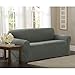 Maytex Pixel Ultra Soft Stretch Sofa Couch Furniture Cover Slipcover, Dusty Olive