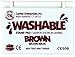 READY 2 LEARN Washable Stamp Pad - Brown - Non-Toxic - Fade Resistant - Decorate Scrapbooks, Posters and Cards
