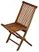 Bare Decor Vega Golden Teak Wood Outdoor Folding Chair (Set of 2)