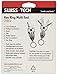 Swiss+Tech ST60300M2 Key Ring Multitools (7-in-1) with LED Flashlight for Auto Safety, Outdoors, Camping - 2 Pack, Silver