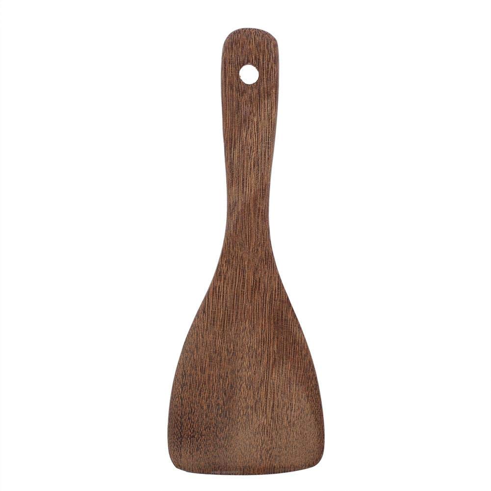 TOPINCN Wooden Spatula Kitchen Utensil Cooking Tool Wooden Spatula Fried Rice Turner Non-Stick Easy to Clean Kitchen Gadget(Semicircular)