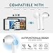 Wireless Earbuds, Bluetooth Earbuds with Mic, True Wireless Bluetooth Earphones Stereo with Charging Case for Running Mini Earbuds Bass In-Ear Earbuds Compatible IOS Android Cell Phone S06