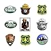 GTOTd Stickers for Forest Service 4X4 inch Stickers for Car Waterbottle Gift Teens Collection （9 Pcs）