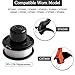 Future Way String Trimmer Replacement Spool Line ST4500 ST1000 GE600, Weed Eater String Autofeed Spool Line 20ft Compatible with Black Decker RS-136, Cordless Trimmer Edger Replacement (4 PCS)