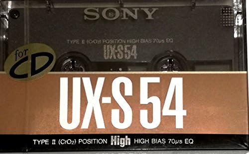 ソニー カセットテープ ハイポジ 卓抜 54分 54b Ux S