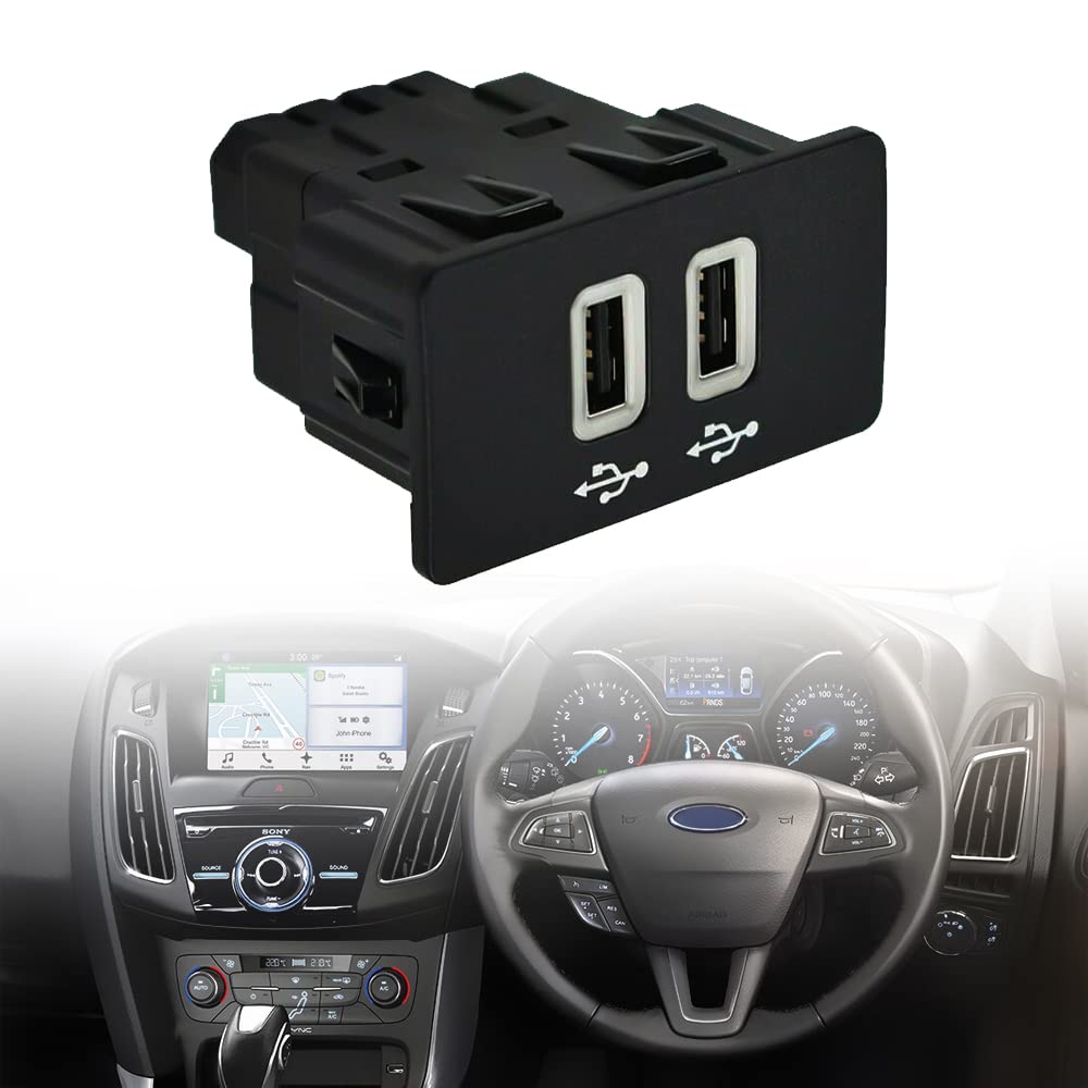 Mactoom Dual USB Interface Module Compatible with Ford Apple Carplay SYNC3 USB hub Only,HC3Z-19A387-B Blue HC3Z-19A387-E