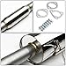 For Honda Accord CD 4Cyl Stainless Steel 4 inches Rolled Muffler Tip Catback Exhaust System