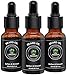 3 PACK Beard Oil for Men 100% Natural Scented Beard Growth Oil Leave-in Conditioner & Softener for Beard Care & Grooming w/Gift Box