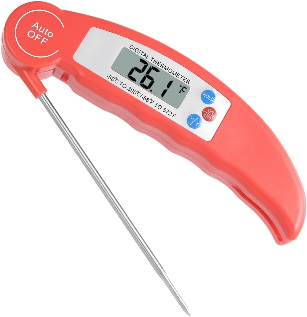 Flintronic Digital Instant Read Meat Thermometer 4s Read Foldable Probe °F/°C
