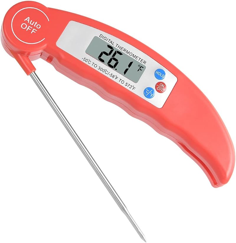 Flintronic Digital Instant Read Meat Thermometer 4s Read Foldable Probe °F/°C