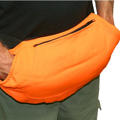 Heat Factory Fleece-Lined Hand Muff with Hand and Body Heat Warmer Pockets, Orange