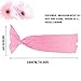 Daenerys-Liu Knitted Mermaid Tail Blanket for Adults Teens Kids Soft and Fashion All Seasons Sleeping Blankets Crochet Snuggle Mermaid, Pink