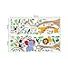 decalmile Animal Tree Wall Stickers Monkey Giraffe Elephant Kids Wall Decals Baby Nursery Kids Room Wall Decor (Finished Size: 47