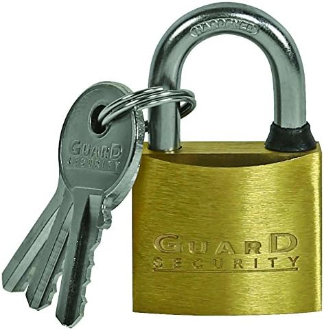 Guard Security 623 Solid Brass Padlock with 1-1/4-Inch Standard Shackle