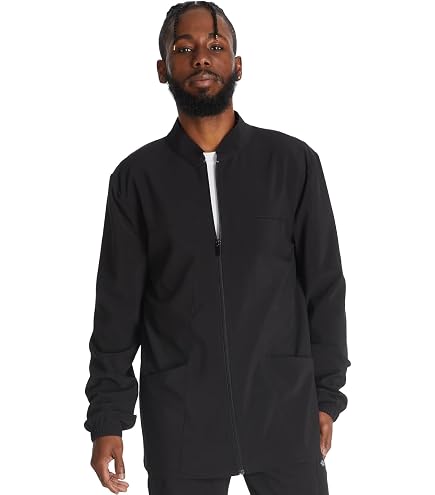 Amazon.com: Dickies Dynamix Men Warm Up Scrubs Jacket Zip Front