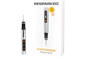Resparked Customizer™ Special Edition Engraving Kit – DIY Starter Set with Engraving Pen, Bits & Materials – Create Personalized Keychains, Magnets & Metal Art – Giftable Craft Kit for Beginners