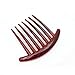 Women's French Twist Combs Plastic Side Hair Comb with Seven Tooth - Set of 6 (3 Colors, Each 2pcs)
