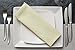 Utopia Kitchen Ivory Cloth Napkins [12 Pack, 18x18 Inch] Absorbent Cotton Blend Washable and Reusable for Dinner, Restaurant, Lunch, Wedding and Hotel