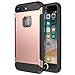 Trianium iPhone 8 Plus Case [Duranium Series] with Holster Heavy Duty Cover with Built-in Screen Protector for Apple iPhone 8 Plus Phone (2017) Belt Clip Kickstand [Full Body Protection] - Rose Gold
