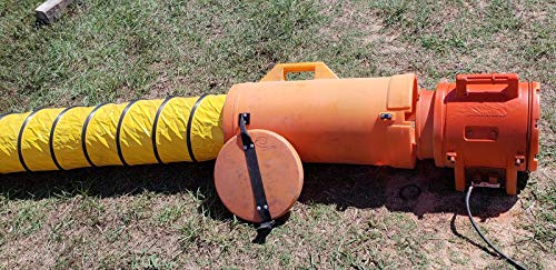 Allegro Industries 9533-25 Plastic Compaxial Blower, AC with 25' Ducting and Canister Assembly, 8"