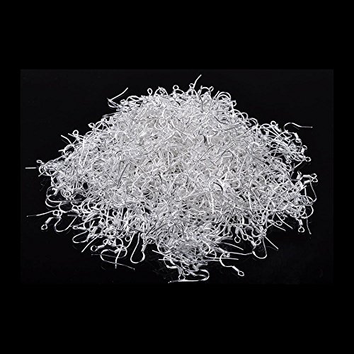 Coobbar 200Pcs/lot Jewelry Finding 925 Sterling Silver Earrings Hook Unisex Sterling Silver Jewelry Ear Hooks Earring Findings - Thumbnail 2