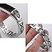 bayite Metal Bands Compatible with Fitbit Alta and Alta HR, Jewelry Bangle Adjustable Bracelet with Rhinestone? (Silver 6