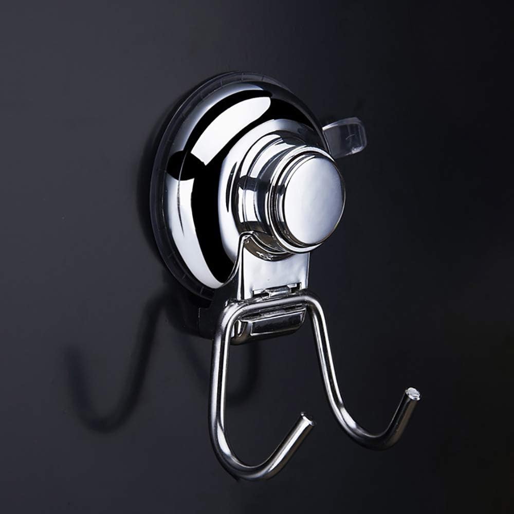 KXIN Home Stainless Steel Strong Suction Cup Double Hook Hook, Vacuum